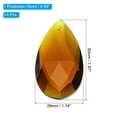 thumbnail image 2 of Uxcell K9 Crystal Pendants Teardrop Beads, 4 Pack 50mm Chandelier Prisms Parts Hanging Beads DIY Lamp for Arts Crafts Decoration, Amber, 2 of 5