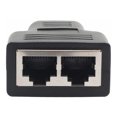 thumbnail image 3 of Rj45 Adaptateur Femelle à Femelle 1 à 2 Ports Connecteurs de Réseau d'Extension Internet Supporte Cat5 Cat5e Cat6 Cat6e Câble Ethernet Noir, 3 of 5
