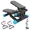 blue, variant on ZHICHUN Mini Stepper with Resistance Bands Adjustable Height Quiet Hydraulic Stair Stepper Low-Impact Full Body Workout Machine with LED Monitor