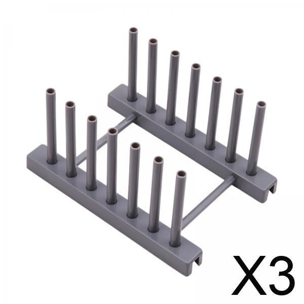 Soporte Para Tapa , Estante De Secado De Cocina Para Plato, Cucharón, Soporte De Almacenamiento, Color Gris, 3x