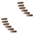 thumbnail image 1 of Kearding 6 unids/set cuña de tope de puerta-topes de puerta de aplicaciones amplias de precio asequible flexible moderno y elegante café café 2Conjunto, 1 of 6