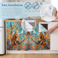 thumbnail image 5 of Fall Forest Fox Cabinet Curtain 35"Wx35"L,Dustproof Under Sink Skirt with Self Adhesive Tape,Fall Orange Red Autumn Maple Leaves Cabinet Curtain Cover for Kitchen Sink,Bathroom Vanity,Laundry Room, 5 of 9