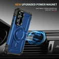 thumbnail image 2 of ELEHOLD for Samsung Galaxy A15 Case, Compatible with Mag safe Accessories, Strong Magnetic Military-Grade Drop Protection Invisible Kickstand Shockproof Protective Phone Case,Blue, 2 of 7