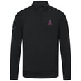 thumbnail image 2 of Men's Levelwear  Black Los Angeles Angels Upright Insignia Tri-Blend Quarter-Zip Pullover, 2 of 3
