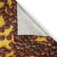 thumbnail image 3 of Ambesonne Natural Color Kitchen Curtains, Coffee Beans Sprinkle, 55"x45", Mustard and Redbrown, 3 of 3