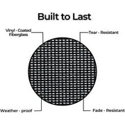 65% Solar Insect Screen Mesh Kit - (60 in x 100 ft) - Solar Screen Roll for Window, Patio, More