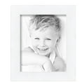 thumbnail image 2 of ArtToFrames 8" x 11" Contemporary White with Lip Picture Frame, 8.5x11 inch White Wood Poster Frame (WOM-2032), 5 Pack, 2 of 6