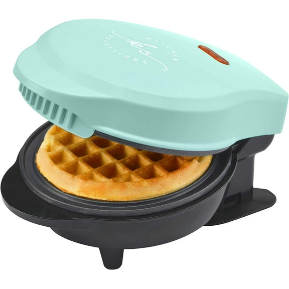 Kitchen Selectives WM-46MG Mini Waffle Maker, 4 Inch, Mint Green