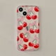 thumbnail image 3 of Funda protectora a prueba de golpes con pantalla completa en color rojo cereza para iPhone 16, 15, 14, 13 y 12 Pro Max, 3 of 5