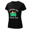 thumbnail image 6 of Dumpster Fire Women’s Short Sleeve Cotton T-Shirt HD Graphic Printed Tee Casual Crew Neck Top S, 6 of 7