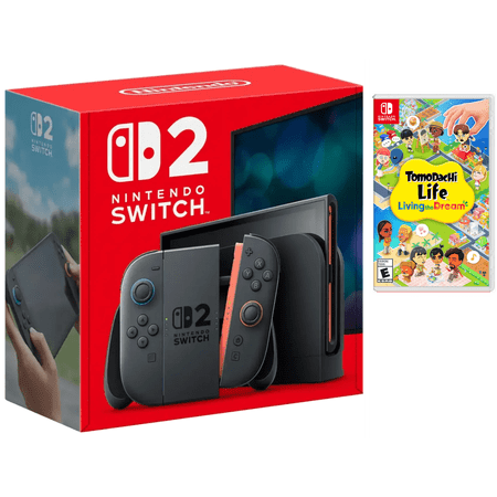 Nintendo Switch 2 Console and Tomodachi Life: Living the Dream Game Bundle