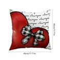 thumbnail image 3 of OAVQHLG3B Valentine‘s Day Throw Pillow Covers 18x18 Inch Red Pink Heart Pillow Cases Soft Heart Shape Embroidery Cushion Covers for Valentine‘s Day Couch Sofa Bedroom Living Room Home Decor, 3 of 6