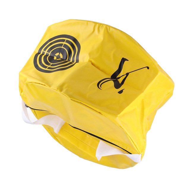 Bolsa de práctica para golfistas Smash Impact Contact Power, color amarillo