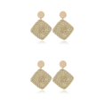 thumbnail image 3 of Qarigey Pendientes clásicos occidentales Estilo bohemio Joyería delicada Cuadrilátero blanco Cuadrilátero blanco 2piezas, 3 of 6
