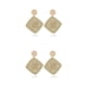 thumbnail image 3 of Qarigey Pendientes clásicos occidentales Estilo bohemio Joyería delicada Cuadrilátero blanco Cuadrilátero blanco 2piezas, 3 of 6