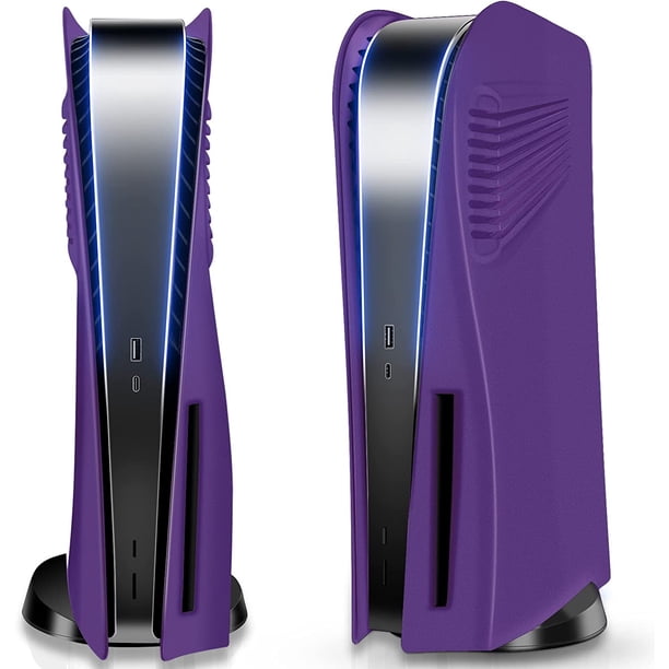 Cubiertas mejoradas para la consola PS5 Disc Edition: placa frontal resistente a los golpes con rejillas de ventilación, protección antiarañazos y elegante carcasa de ABS para PlayStation 5