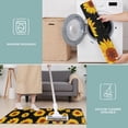 thumbnail image 6 of Black Sunflower Pattern Kitchen Rugs Sets Of 3,Kitchen Runner Rugs Non Skid Washable,Decorative Kitchen Floor Mats for Kitchen,Sink,Laundry,17"x30"+ 17"x47" + 17"x59", 6 of 6
