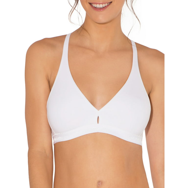 Fruit of the Loom Women's Wirefree Cotton Bralette, 2-pack, Style