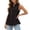 Black, variant on Women T-Shirts Elegant Sleeveless Blouse With Relaxed Fit Solid Color Button Front Tops Relaxed Fit Streetwear