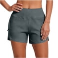 thumbnail image 3 of Sentmoon Swim Trunks Women Workout Shorts High Waist Stretchy with Pockets Elastic Waist Regular Fit Women's Athletic Shorts Beach for Confidence and Comfort S-2XL, 3 of 7