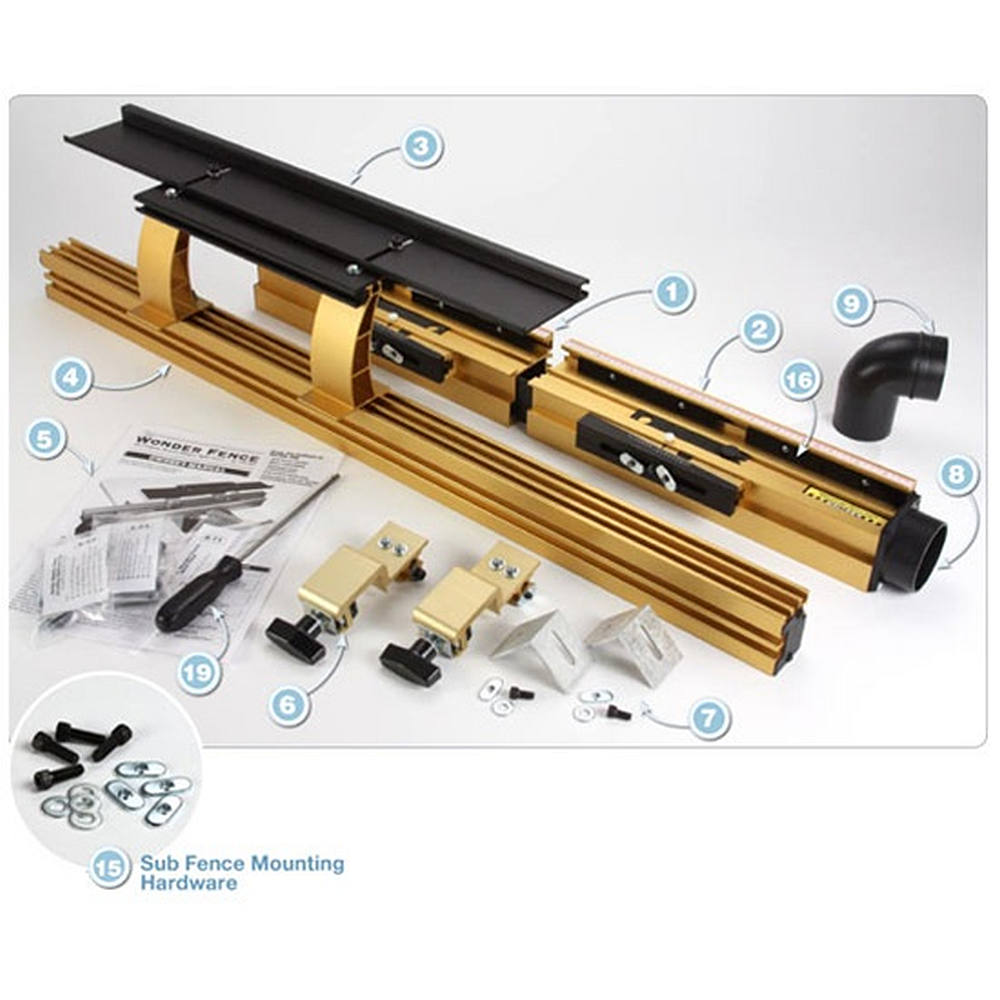 thumbnail image 2 of INCRA Wonder Fence 37" Stand Alone Router Fence for Woodworking, 2 of 5