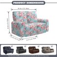 thumbnail image 6 of TSOVTHRID Loveseat Sofa Cover for 2 Seat Sofa Cherry Blossom Marble Texture Print Recliner Loveseat Cover 6-Piece Stretch Couch Cover Washable Furniture Protector for Dog Pet, 6 of 7
