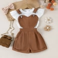 thumbnail image 4 of NIEWTR Baby Girl Clothes Toddler Summer Outfits Cute Bow Print T-Shirt + Shorts 2pcs Set 6 Months-5 Years Old Pajamas Set White 4-5 Years, 4 of 7