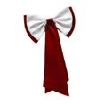 thumbnail image 3 of yotijay Detachable Satin Bow Elegant Fashion Detachable Bow for Outfit Parties Dress Red White, 3 of 9