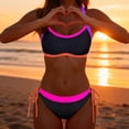 thumbnail image 6 of Womens Sexy 2 Piece Bikini Sets Cheeky High Cut Bathing Suit Color Block Swimsuits 2026 Mothers&nbsp;Day&nbsp;Gifts, 6 of 6