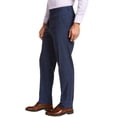 thumbnail image 6 of Nautica Mens Modern-Fit Bi-Stretch Suit 44 Regular Blue Plaid Pants 38 Waist, 6 of 7
