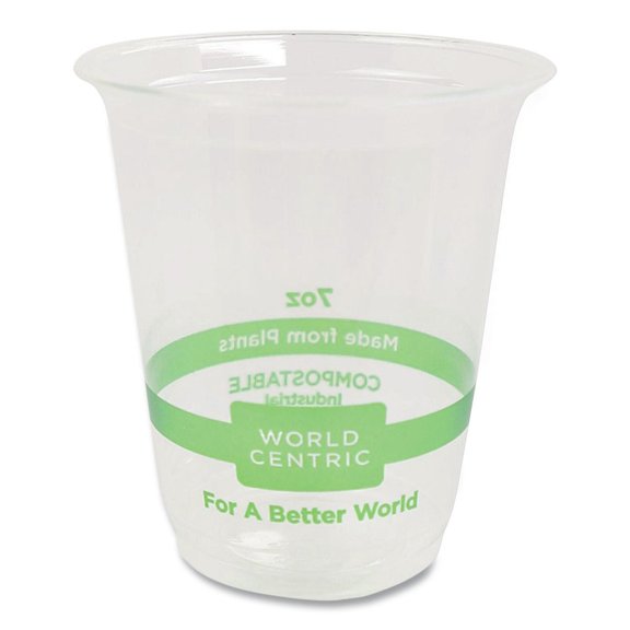 7 oz PLA Plastic Cold Cups - Clear (2000/Carton)