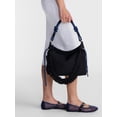 thumbnail image 2 of No Boundaries Women’s Medium Nylon Tote with Crossbody Scrunch Strap, Black, 2 of 4