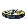 thumbnail image 1 of AquaPro Heavy Duty Nylon Deck Style Towable 2 Person Rider, Yellow & Blue, 1 of 6