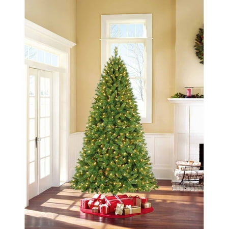 Holiday Time Pre-Lit 7.5' Kennedy Fir Artificial Christmas Tree, Clear ...