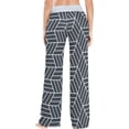 thumbnail image 4 of Women Pajama Pants Lounge Pants Long Stretch Comfy Sleepwear Vintage Geometric Pattern, 4 of 7