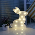 thumbnail image 5 of Kraoden Rabbit Lamps Decorative Lights, Plastic Art Decorations, Bedroom Kitchen Living Room Office Holiday Home Decor and Gifts, 5 of 7