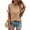 Camel, variant on Liher Women Basic Tshirts V Neck Summer Tops Roll Short Sleeve Tee Shirts Casual Loose Solid Tunic Blouse Top Black XL