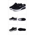 thumbnail image 5 of Domzle Slip-On Mules Sneakers for Women 2026 Backless Knit Comfortable Lightweight with Arch Support Walking Shoes for Travel House Office Black 36, 5 of 7
