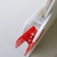 thumbnail image 3 of MasteelfCA 20pcs Sewing Craft Quilt Binding Plastic Clips Clamps Pack For Patchwork Sewing Crafts Cardigan Clip (Red/White Each Color 10pcs, 3 of 8