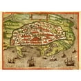 thumbnail image 2 of Hogenberg, Braun 24x18 Black Modern Framed Museum Art Print Titled - Alexandria Egypt, 2 of 4