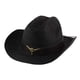 thumbnail image 3 of Sombrero de vaquero Fernando unisex de paja negro, 3 of 8