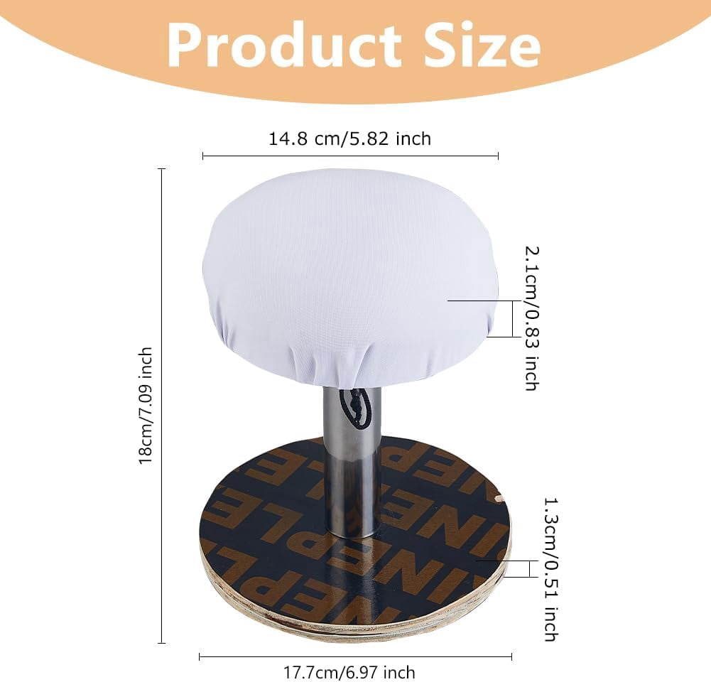 DIY Wooden Ironing Mat Sponge with Cotton Round Stool Portable Small Chest Ironing Board Table Top Flat Round 180x180mm DIY