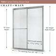 thumbnail image 3 of Craft + Main Tdss4870-Rn Tides 70" High X 48" Wide Sliding Framed Shower Door - Silver, 3 of 7