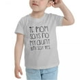 thumbnail image 3 of If Mom Says No My Aunt Will Say Yes Short Sleeve Cute Toddler T Shirts for Boys Girls (Gray, Youth XL), 3 of 5