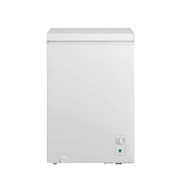 Arctic King 3.5 Cu Ft Convertible Chest Freezer or Refrigerator, Manual Defrost, Mechanical Thermostat, Removable Basket, White