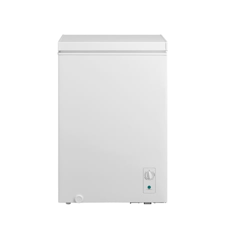 Arctic King 3.5 Cu Ft Convertible Chest Freezer or Refrigerator, Manual Defrost, Mechanical Thermostat, Removable Basket, White