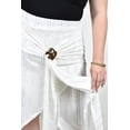 thumbnail image 4 of Falda asimetrica con broche Roman Fashion /Tallas Extras, 7067 (Blanco) blanco 42, 4 of 6