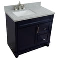 thumbnail image 3 of Bellaterra Home 400700-37L-BU-GYRL 37 in. Single Sink Vanity with Granite Left Door & Left Sink, Blue & Gray, 3 of 15