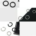 thumbnail image 2 of unbranded 6Ud Clips Para Oreja Unisex De De Negro Con Estilizado Y Resistente, 2 of 8