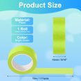 thumbnail image 2 of Uxcell Colored Masking Tape 9/16" x 11 Yards Color Code Labeling Tape Bright Green, 2 of 6